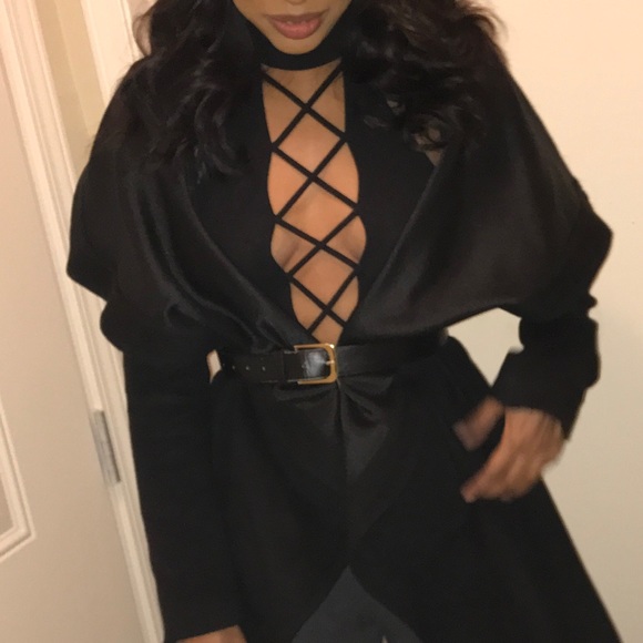 Shirt sleeve turtle neck crossed chest shirt - Picture 1 of 2